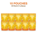 Vitalolli Vitamin C Lollipops 10 pouch box, 50 lollipops