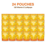 Vitalolli Vitamin C Lollipops 24 pouch box, 120 lollipops