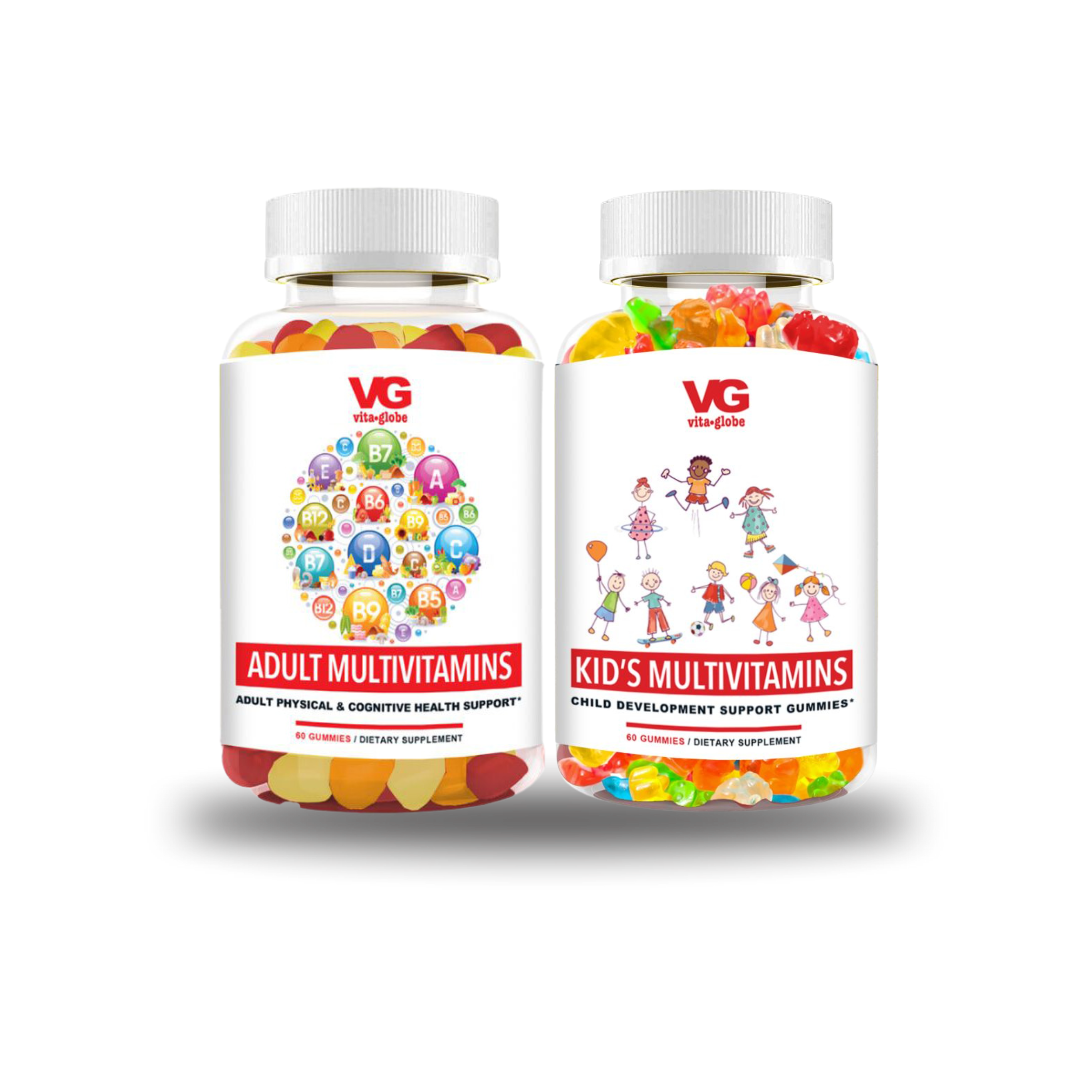 vita globe adult and kids multivitamins bundle